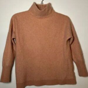 Free People women’s cashmere dusty rose mock neck sweater size SP. #43-1316